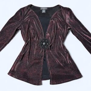 Y2K Goth Red Floral Top by Elementz!